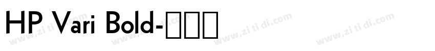 HP Vari Bold字体转换